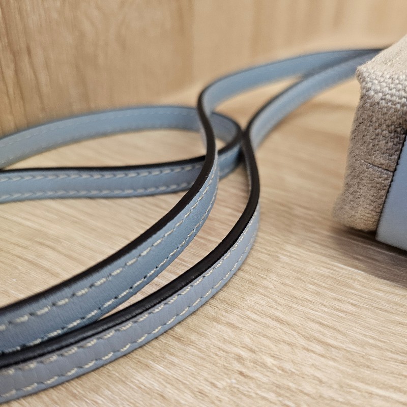 Chloe 帆布淡藍NanoWoody斜背包-7