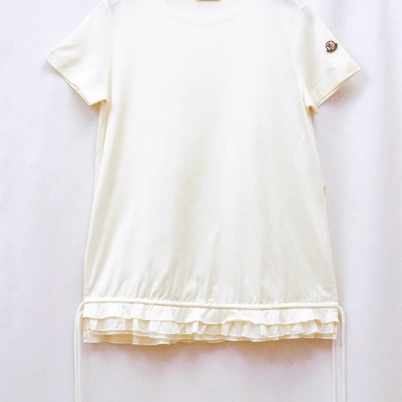 Moncler 荷葉邊下擺短袖上衣-1