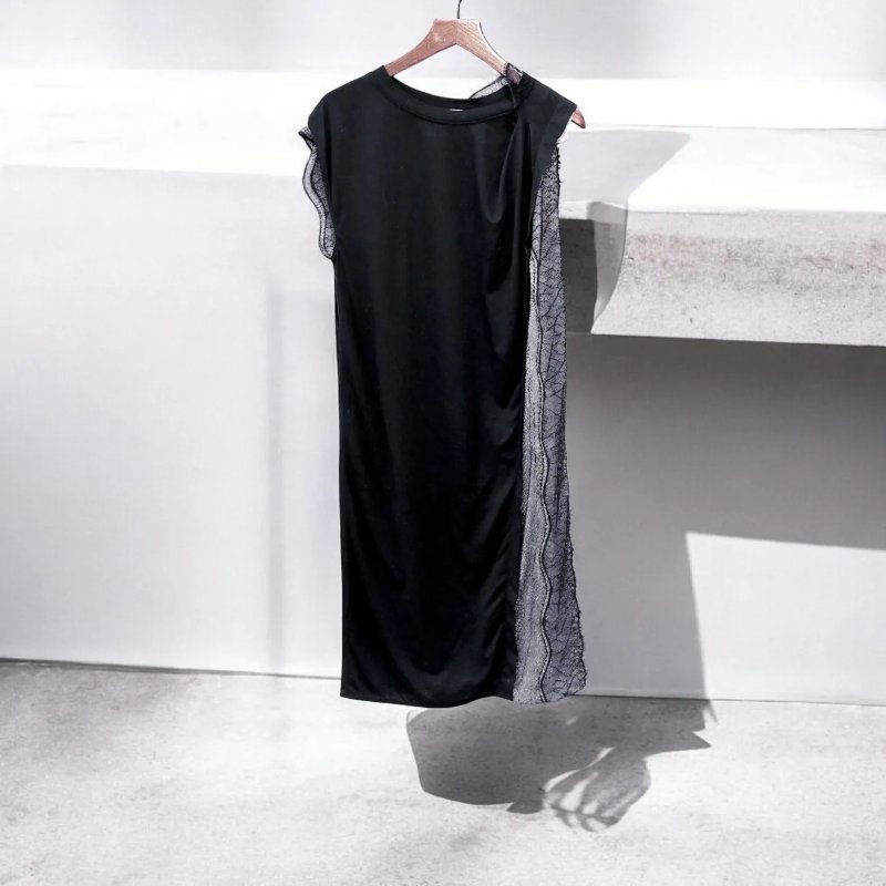 PHILLIP LIM 不對稱蕾絲連身裙-0