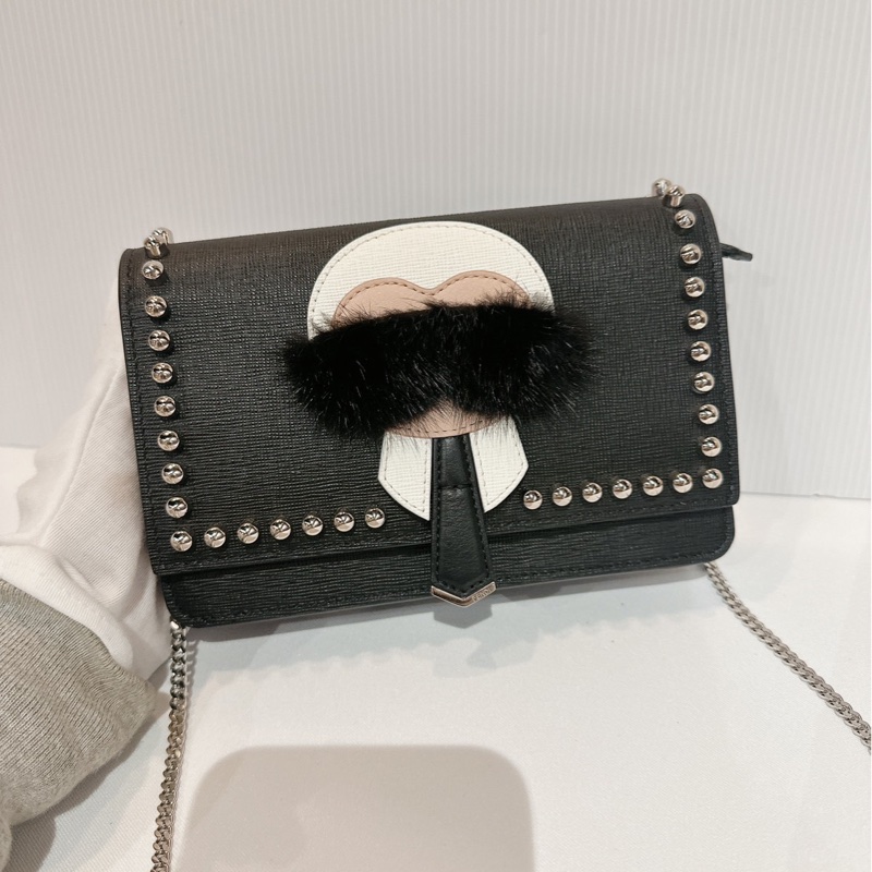 莉亞精品♡ Fendi 老佛爺woc鏈條包 二手美包-2