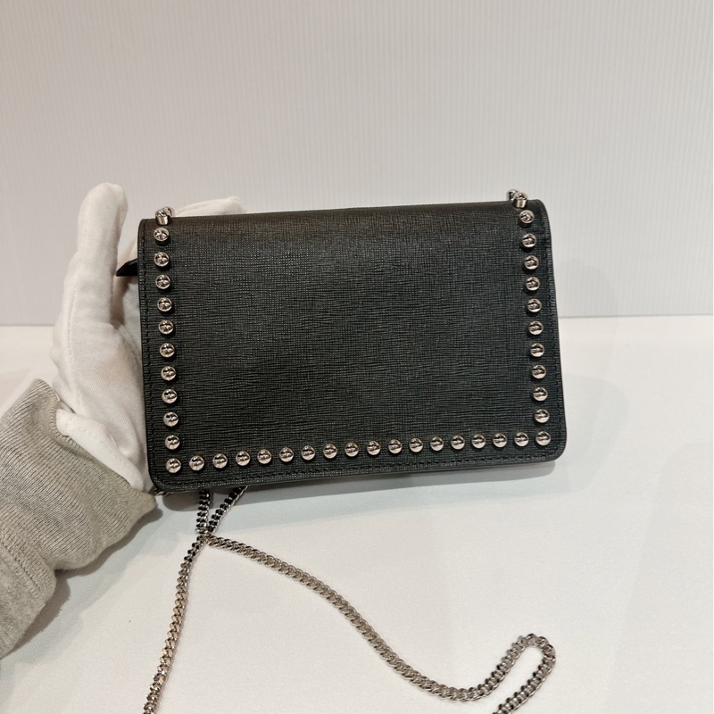 莉亞精品♡ Fendi 老佛爺woc鏈條包 二手美包-3