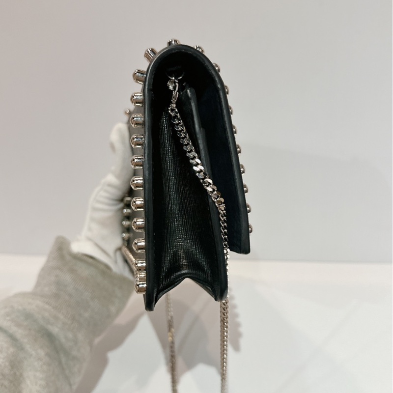 莉亞精品♡ Fendi 老佛爺woc鏈條包 二手美包-4