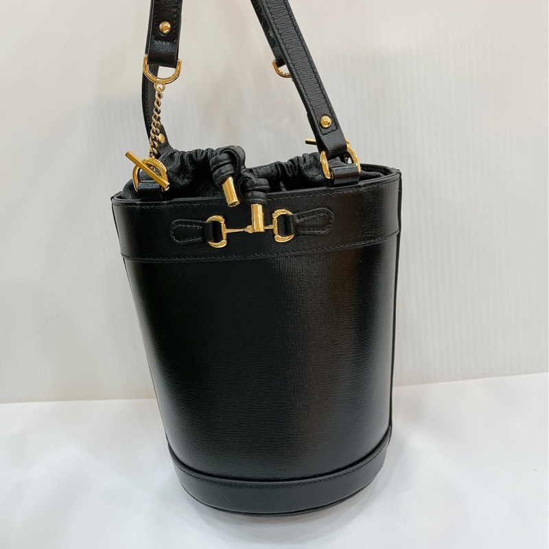 莉亞精品♡Gucci 637115 水桶包黑 全新閒置品-4