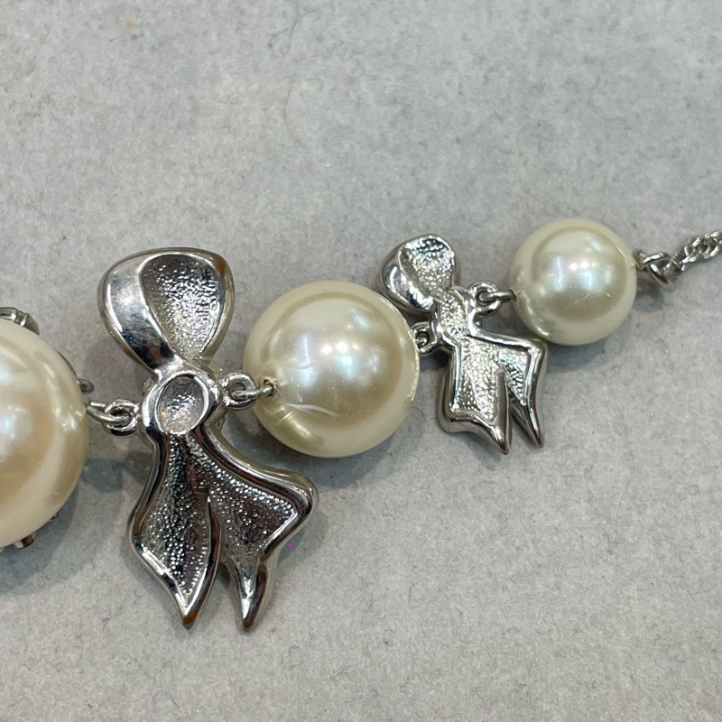 Vivian Westwood 水鑽紫藍蝴蝶珍珠項鏈 XA379-14