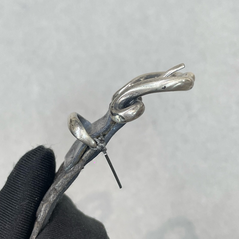 Bottega Veneta 銀灰色真皮手帶 XA080-8