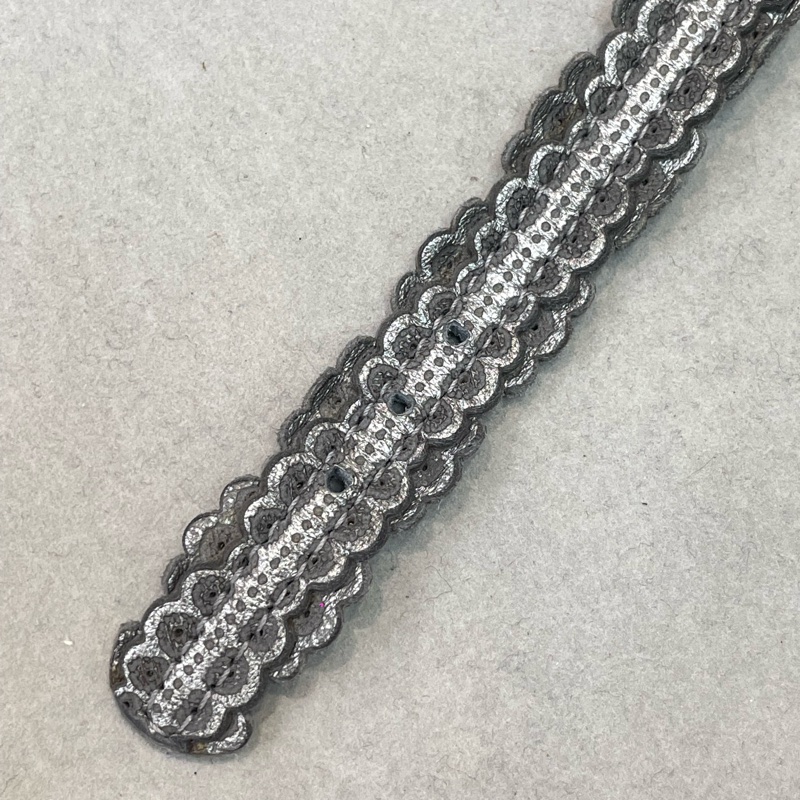 Bottega Veneta 銀灰色真皮手帶 XA080-13