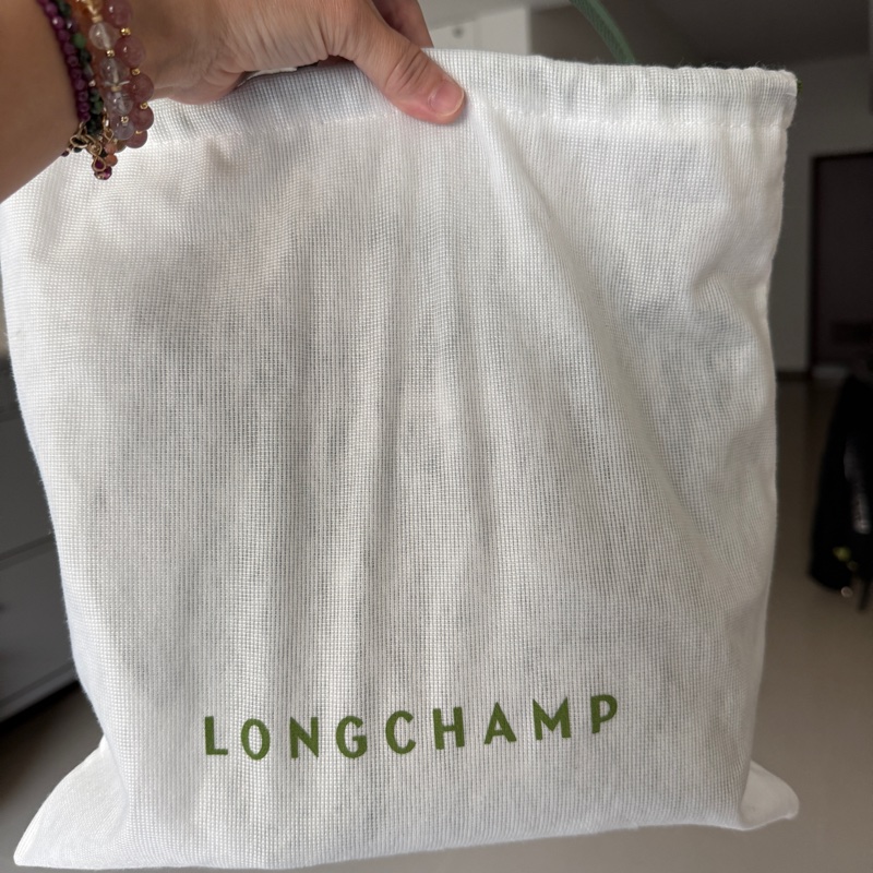 熱賣稀有款LONGCHAMP LE ROSEAU 水桶包/奧勒岡綠色 - 牛皮/法國製(看圖有規格)-10