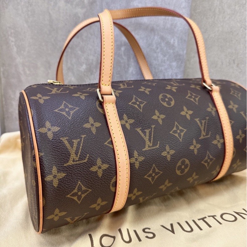 LV 經典老花圓筒巴比龍包-2