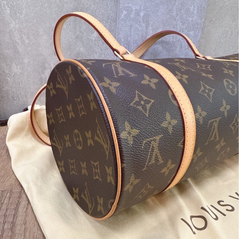 LV 經典老花圓筒巴比龍包-4