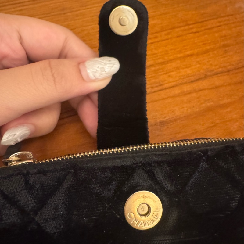 Chanel黑絨布寶石雙層功能小包✨✨-20