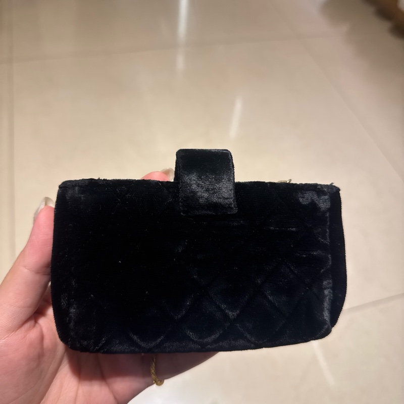 Chanel黑絨布寶石雙層功能小包✨✨-26