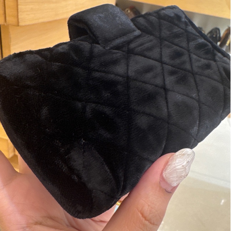 Chanel黑絨布寶石雙層功能小包✨✨-24