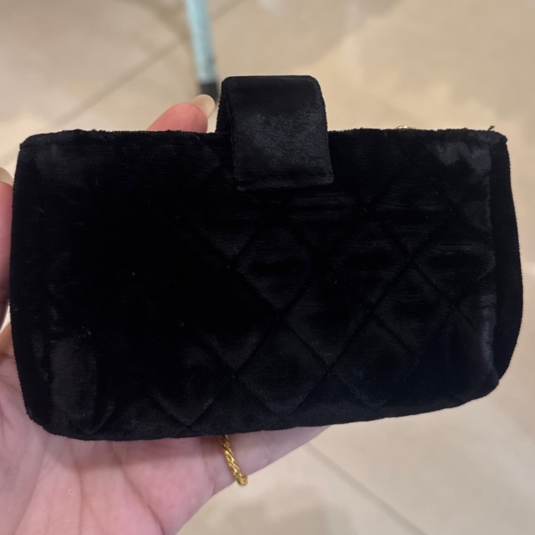 Chanel黑絨布寶石雙層功能小包✨✨-25