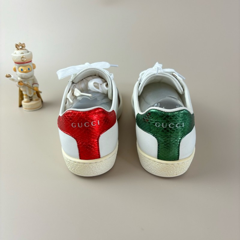 GUCCI/古馳 小蜜蜂刺繡小白鞋 36碼-2