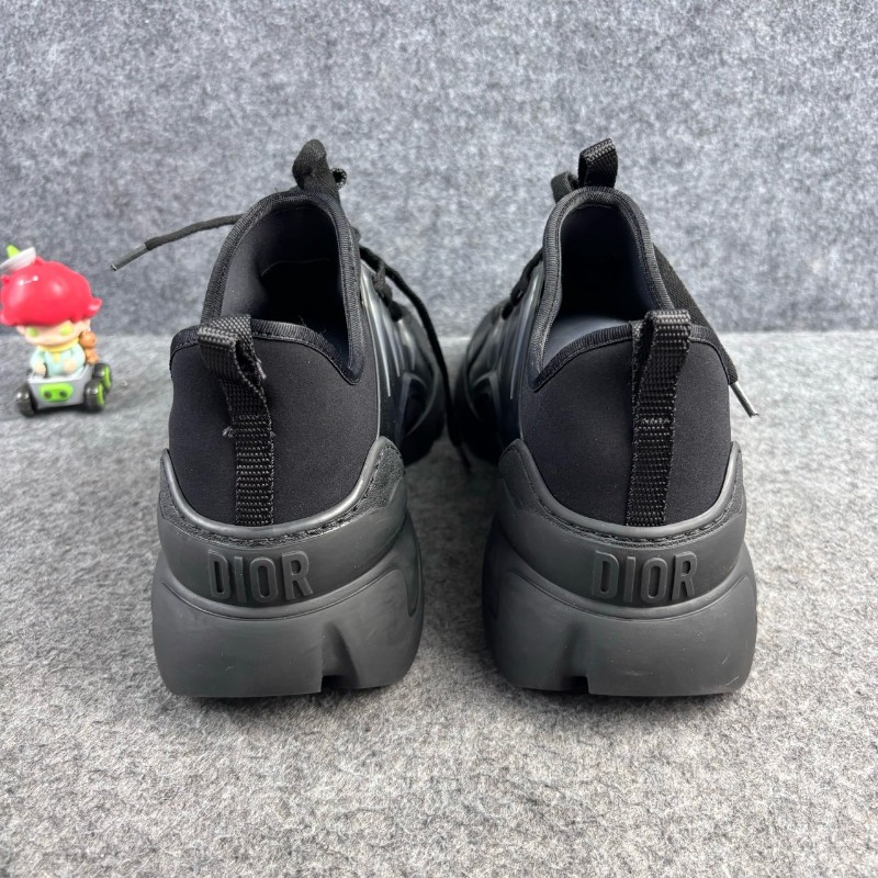 DIOR/迪奧 D-connect純黑繫帶老爹鞋 38碼-2