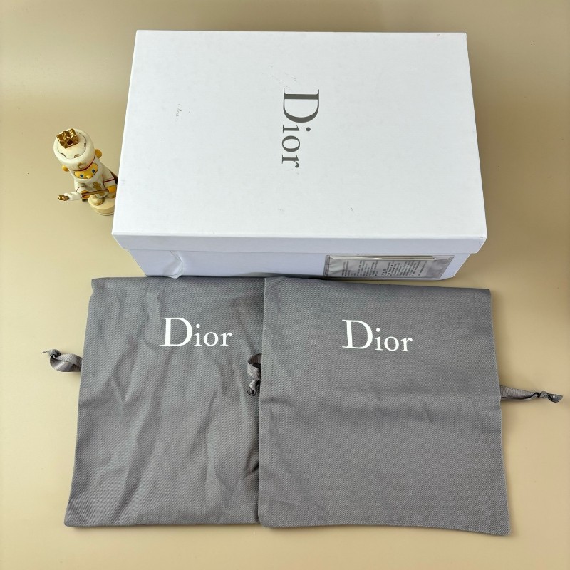 近試穿❤️DIOR/迪奧 黑白標語刺繡拖鞋 37碼🈶盒子防塵袋-5