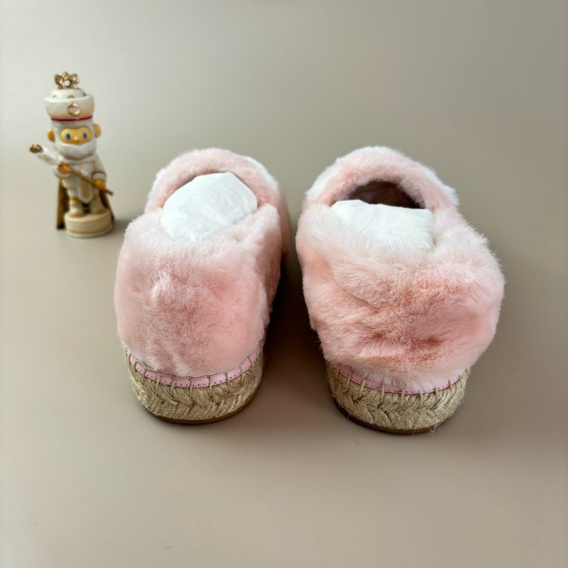 超級新✨LV/路易威登 白粉水貂毛漁夫鞋 36.5碼-2