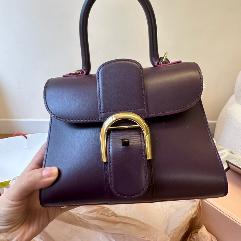 DELVAUX 德爾沃 Brilliant mini 紫色手提包 98新好成色-3