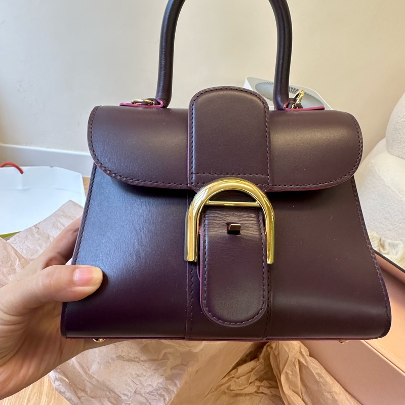 DELVAUX 德爾沃 Brilliant mini 紫色手提包 98新好成色-10