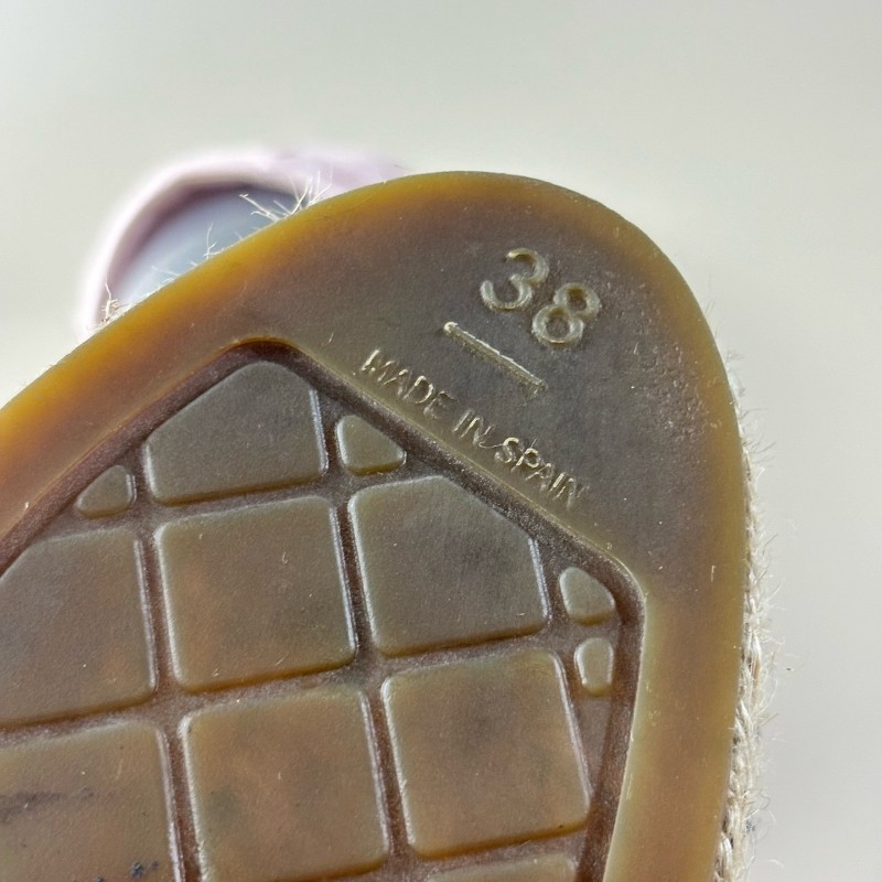 CHANEL/香奈兒 格菱紋雙C黑粉漁夫鞋 38碼-6