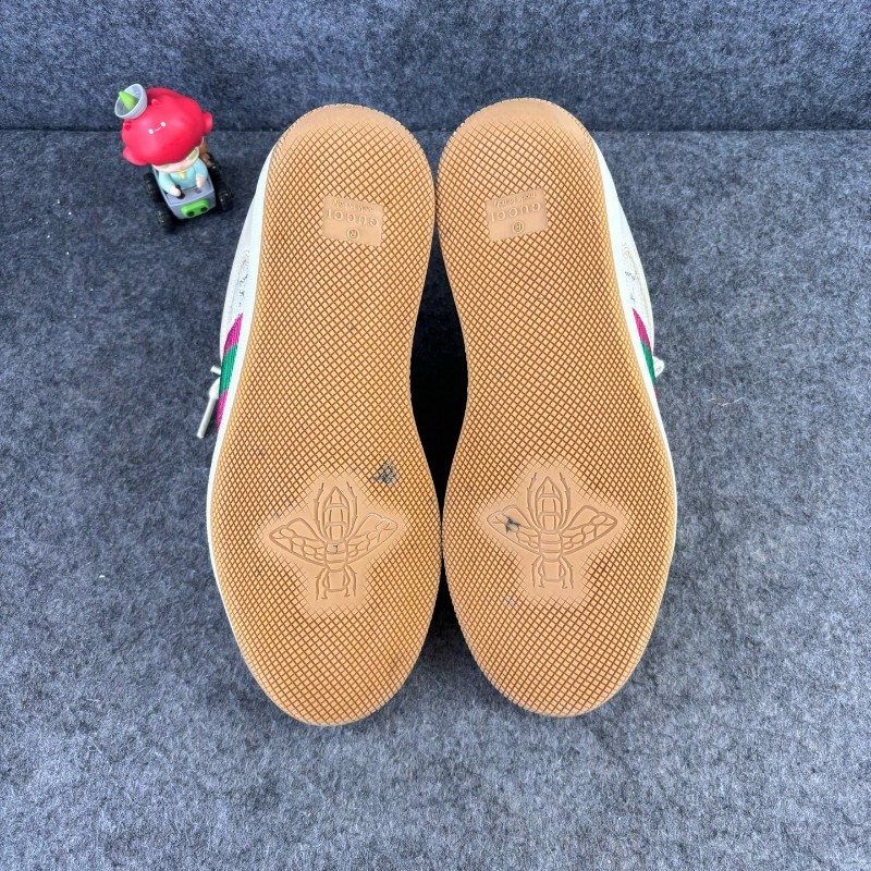 GUCCI/古馳 米白色雙G滿印休閒鞋 35.5碼-6