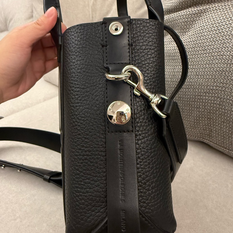 HOGAN Small Script Shopping Bag-1