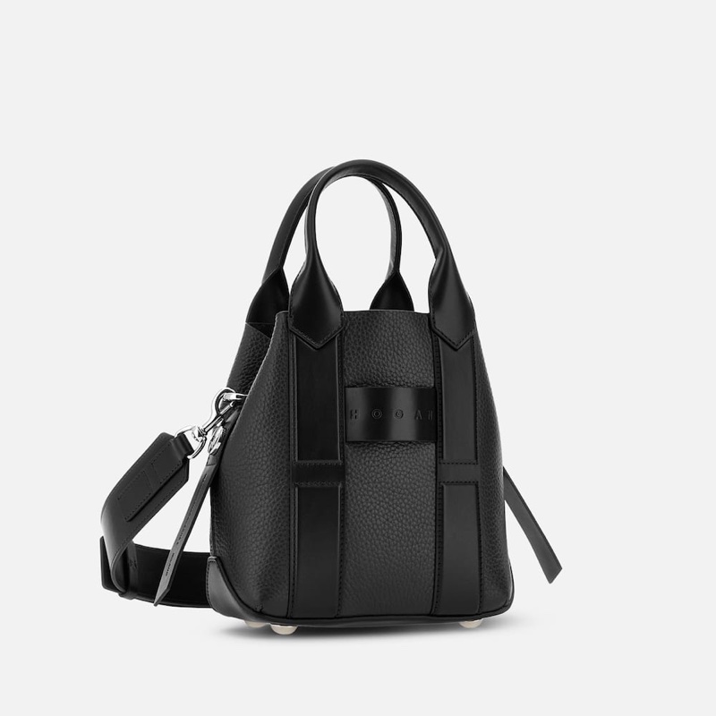 HOGAN Small Script Shopping Bag-6