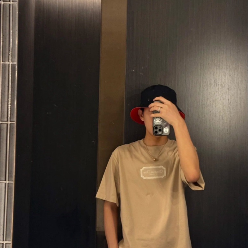 Dior經典刺繡短t-0