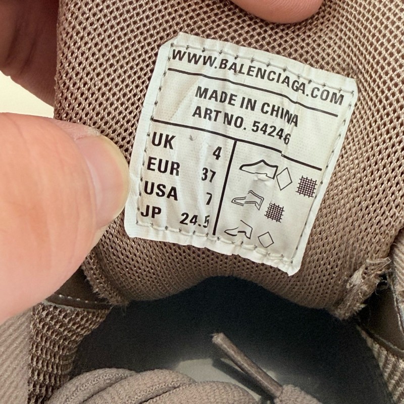 近全新✨Balenciaga/巴黎世家Track咖啡色系帶休閒鞋 37碼-6