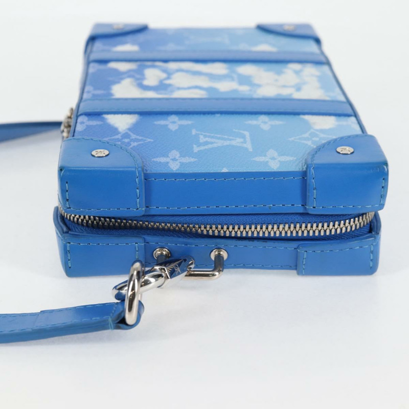 【日本直送】路易威登 Monogram Clouds 軟式旅行箱錢包包 藍色 M45432 LV Auth 135581A-3