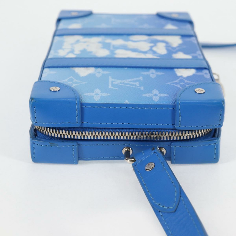 【日本直送】路易威登 Monogram Clouds 軟式旅行箱錢包包 藍色 M45432 LV Auth 135581A-4