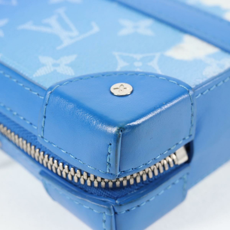 【日本直送】路易威登 Monogram Clouds 軟式旅行箱錢包包 藍色 M45432 LV Auth 135581A-8