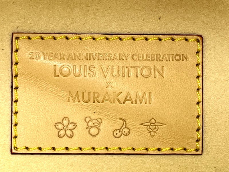 LOUIS VUITTON x Takashi Murakami村上隆聯名款 ALL IN BB 字母徽標白三彩塗帆布包，-3