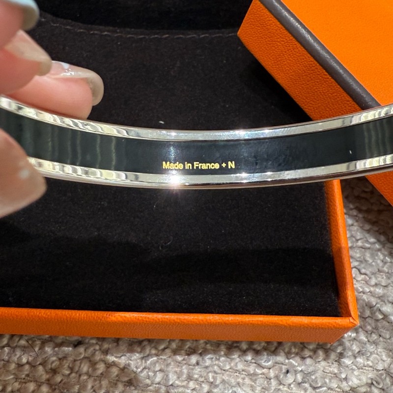 Hermes愛馬仕 琺瑯手鐲 🈶盒子 手圍周長約21cm-6
