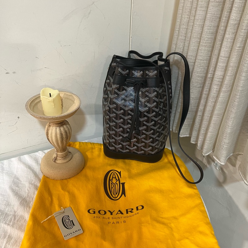 ෆ Goyard Petit Flot水桶 黑色-3