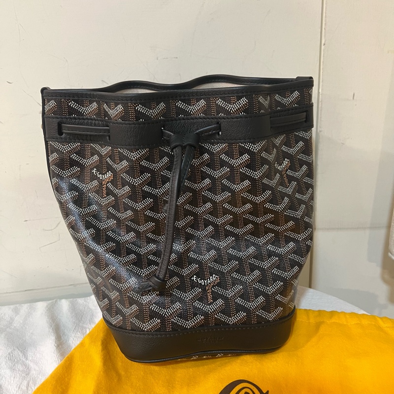 ෆ Goyard Petit Flot水桶 黑色-4