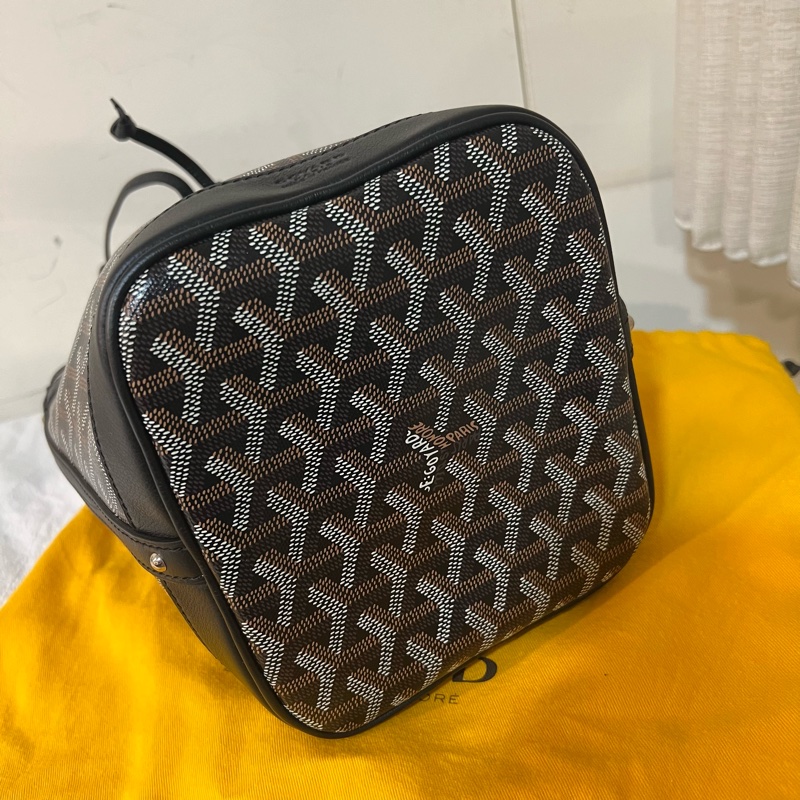 ෆ Goyard Petit Flot水桶 黑色-7