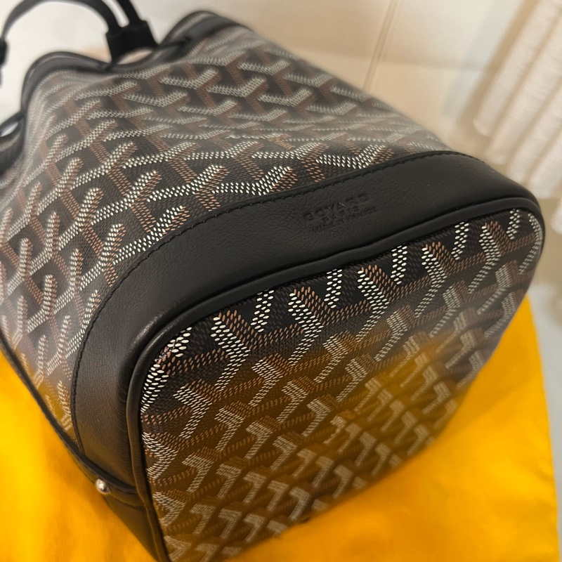 ෆ Goyard Petit Flot水桶 黑色-8