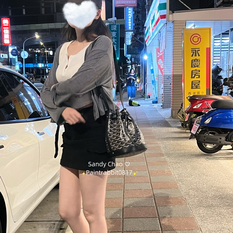 ෆ Goyard Petit Flot水桶 黑色-18