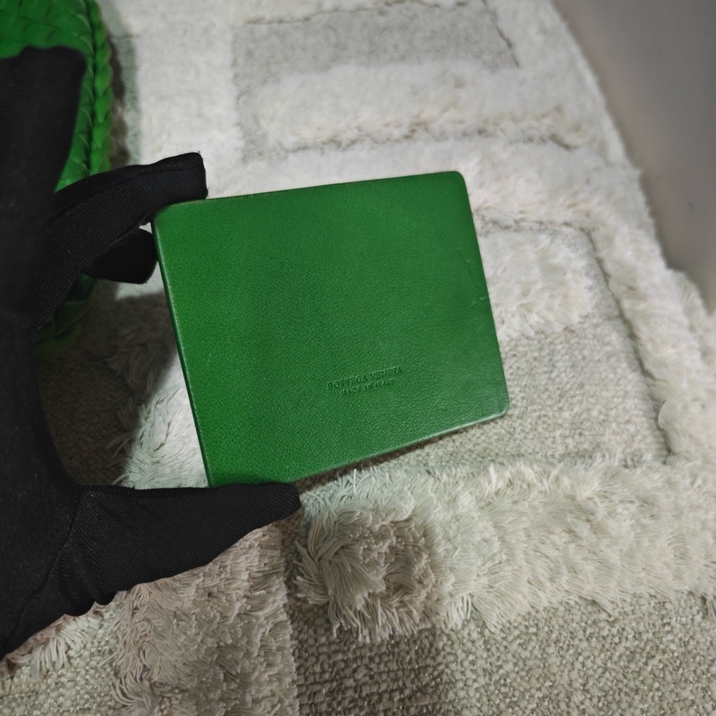 近新閒置 Bv 綠色編織hobo 月牙包-18