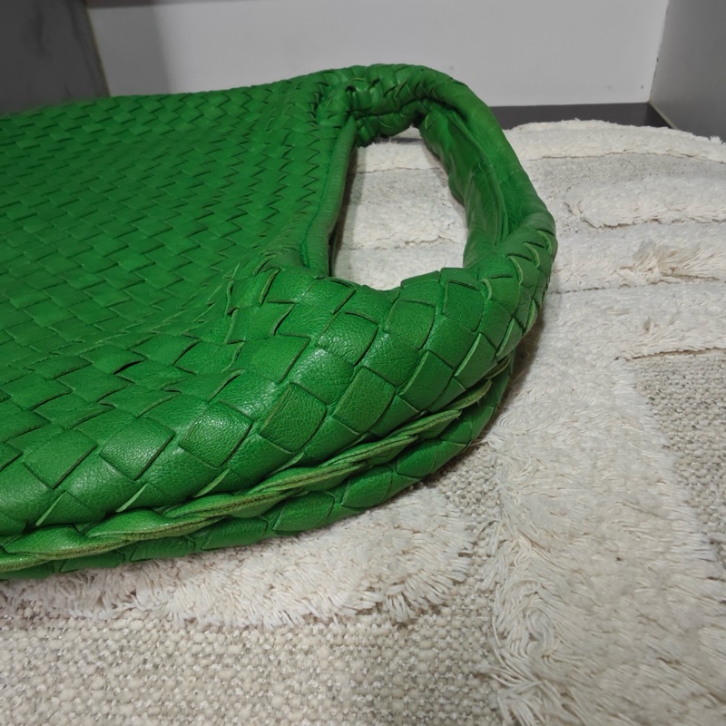 近新閒置 Bv 綠色編織hobo 月牙包-22