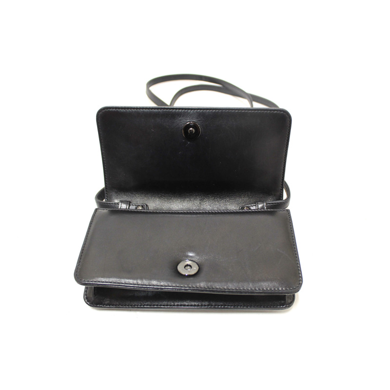 Chanel Interlaced Chain Strap Braided Black Lambskin Leather and Resin Mini Clutch-8