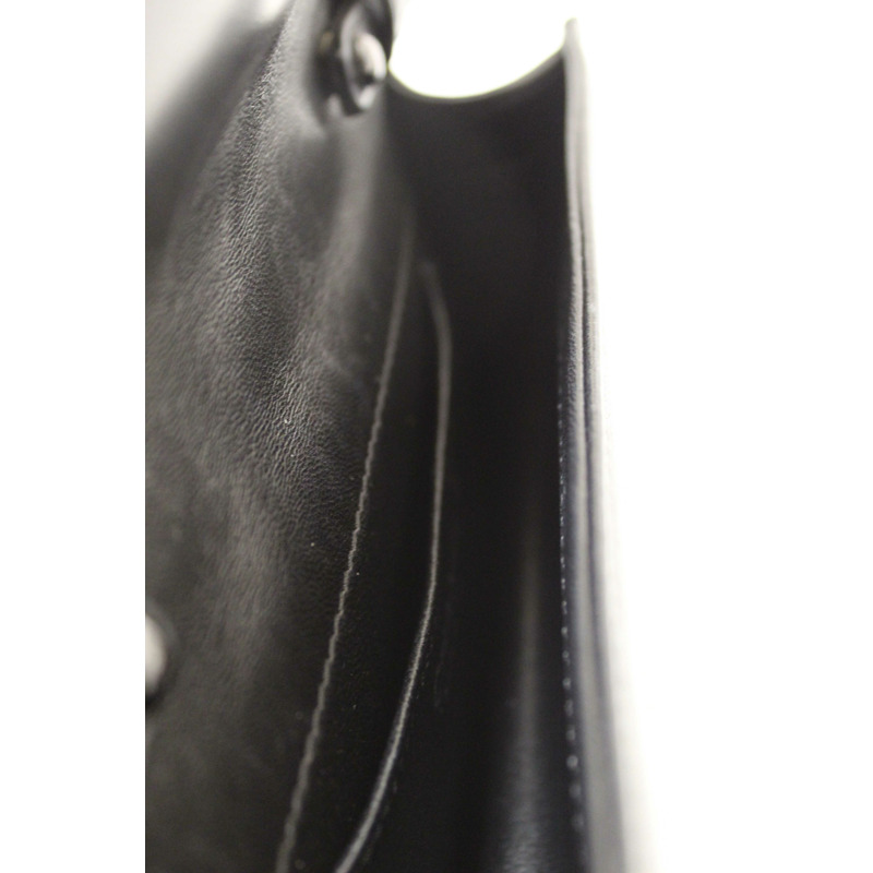 Chanel Interlaced Chain Strap Braided Black Lambskin Leather and Resin Mini Clutch-12