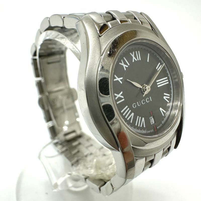 GUCCI 5500L G-Class 石英日期腕錶，不鏽鋼，女士，銀色-4