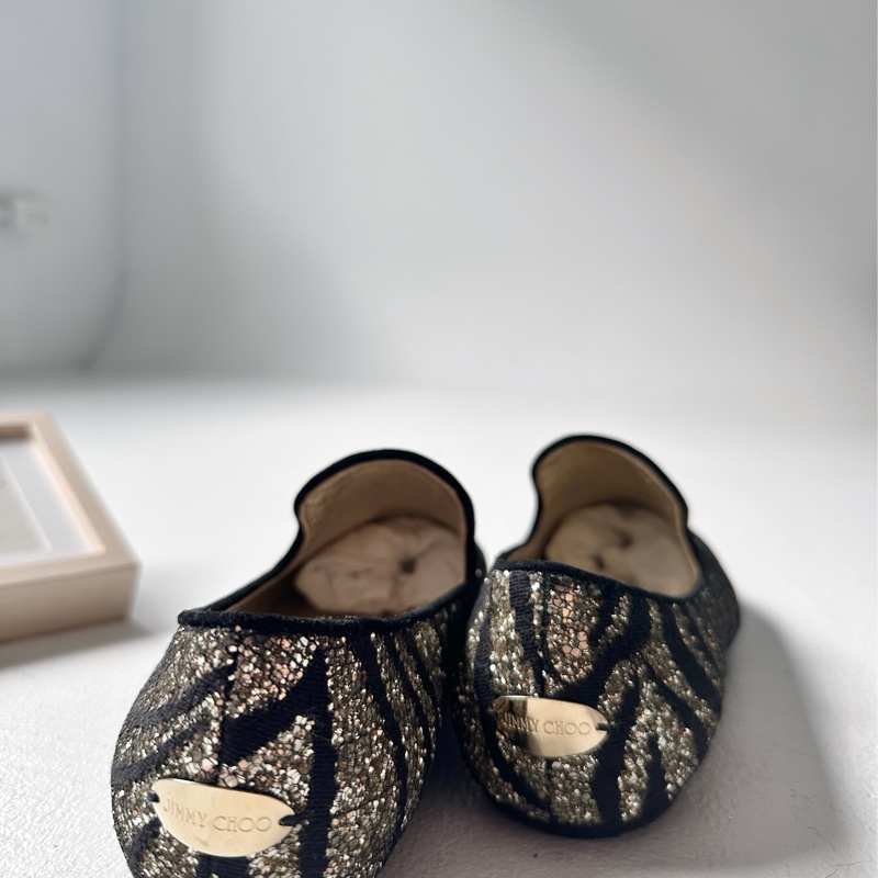 Jimmy choo 斑馬紋 平底鞋-2