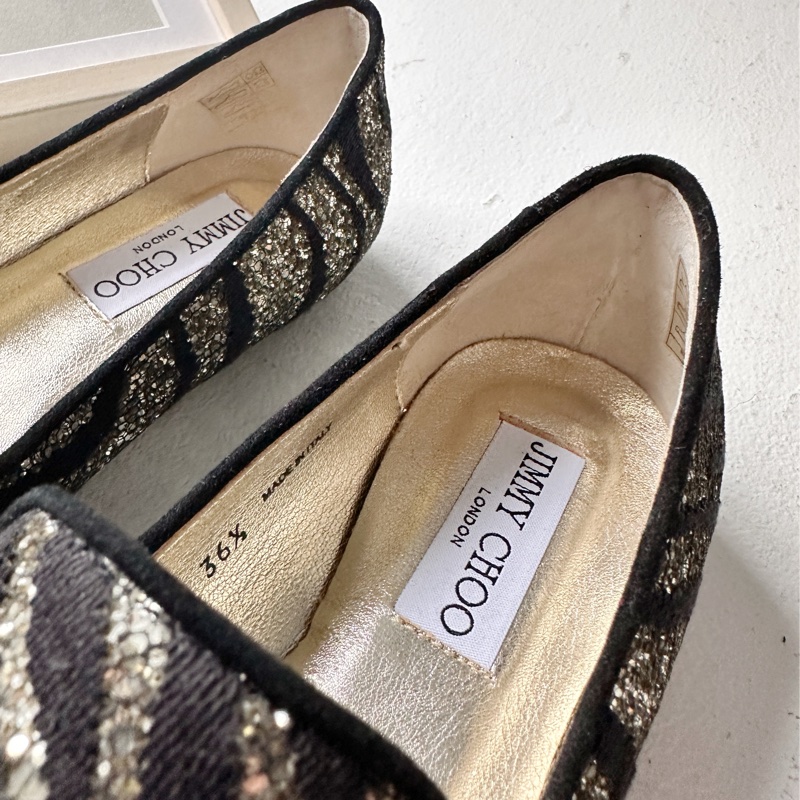 Jimmy choo 斑馬紋 平底鞋-6