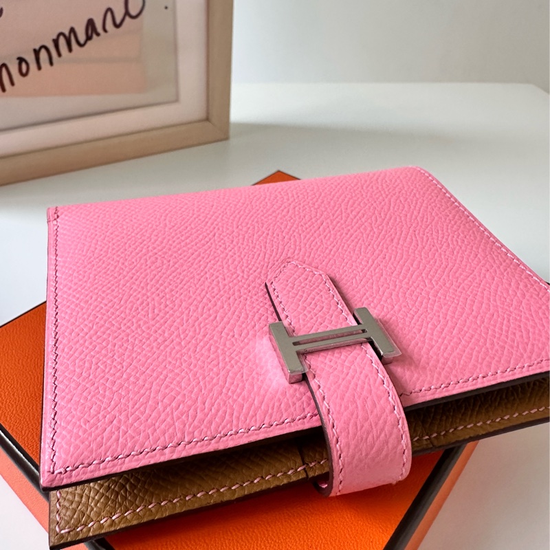全新 Hermès Bearn Compact Wallet 稀有雙色 短夾-4