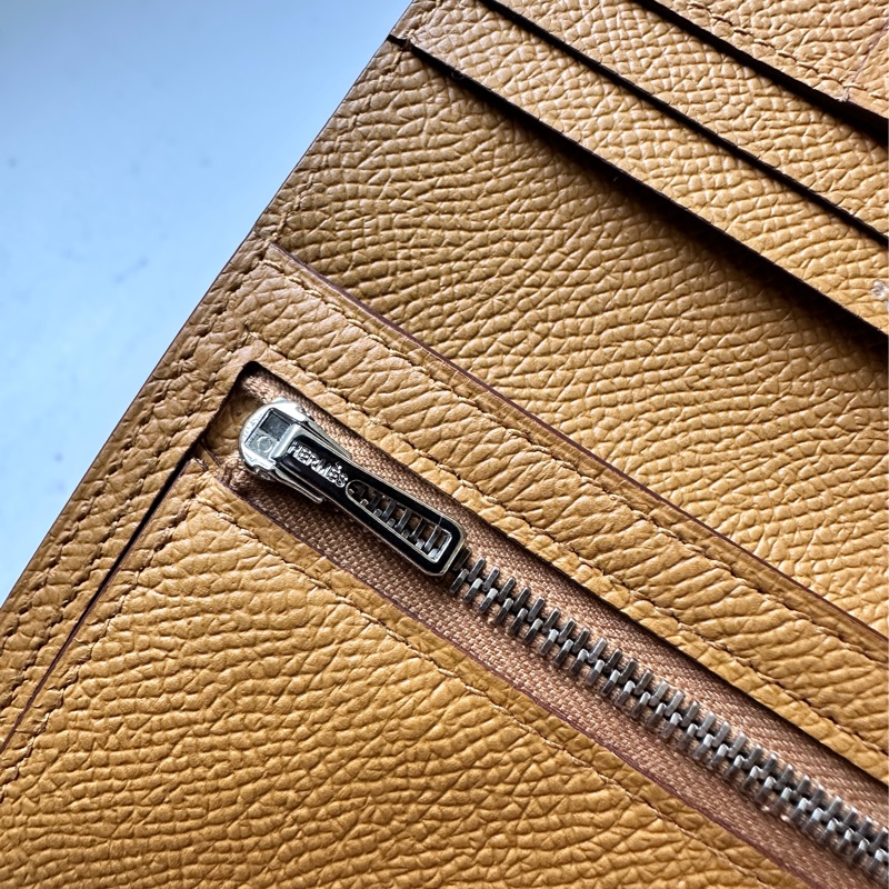 全新 Hermès Bearn Compact Wallet 稀有雙色 短夾-7