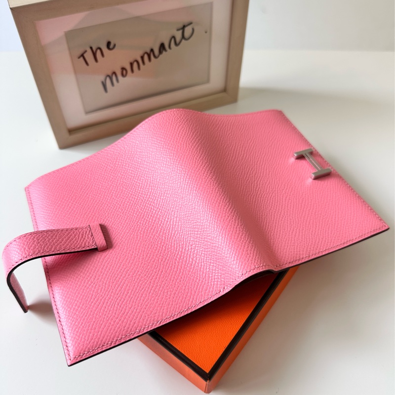 全新 Hermès Bearn Compact Wallet 稀有雙色 短夾-11