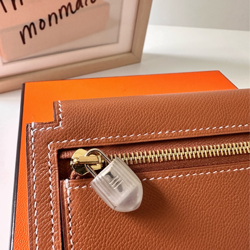 全新 Hermès Kelly Pocket epsom 小牛皮短夾錢包-6